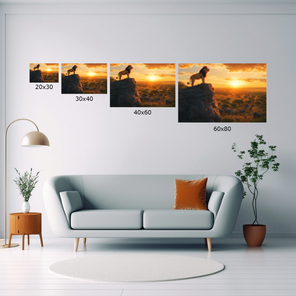 Lion King - Stampa su alluminio HD lucido