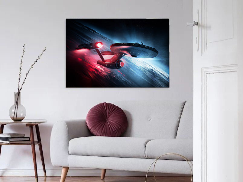 Star Trek - Stampa su Alluminio spazzolato