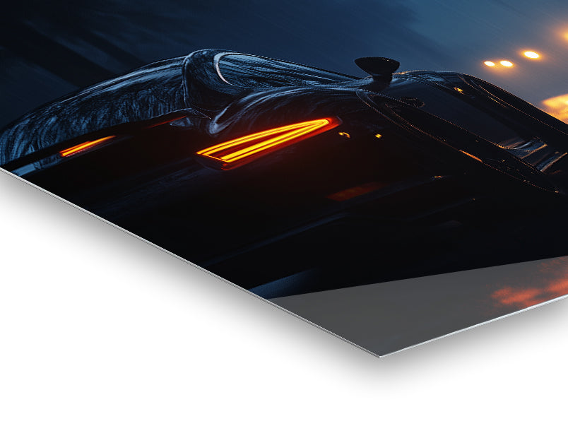 cars night - Stampa su alluminio HD lucido