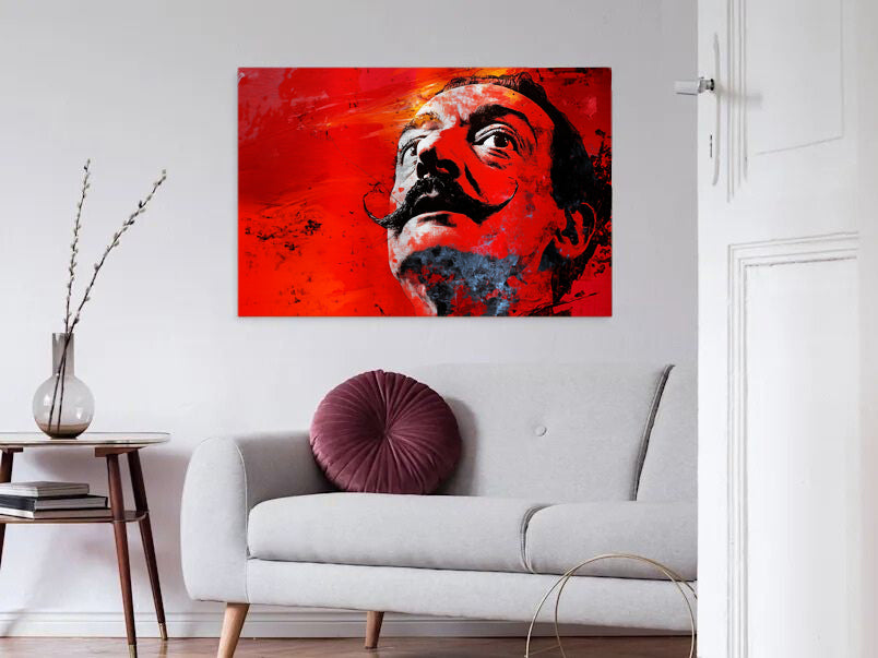 Dalí - Stampa su Alluminio spazzolato