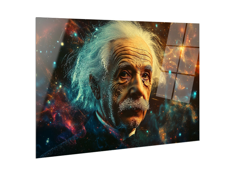 Einstein - Stampa su alluminio HD lucido