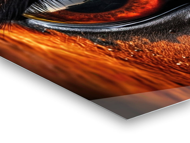 Eyes Horse - Stampa su alluminio HD lucido