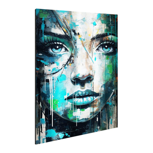 Women Abstract_02 - Print on Brushed Aluminum