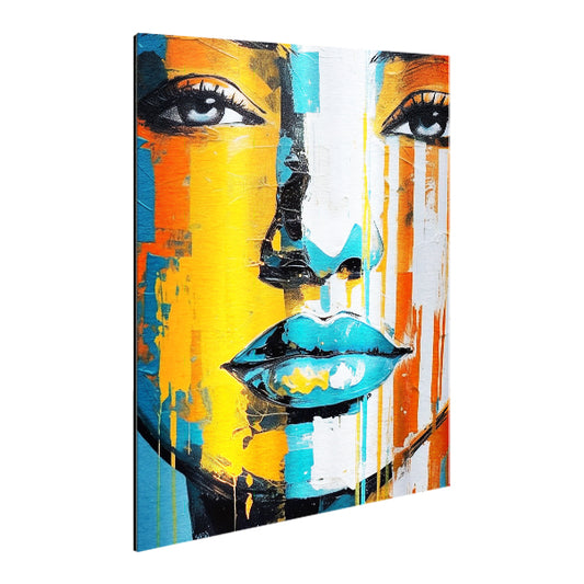 Women Abstract_01 - Print on Brushed Aluminum