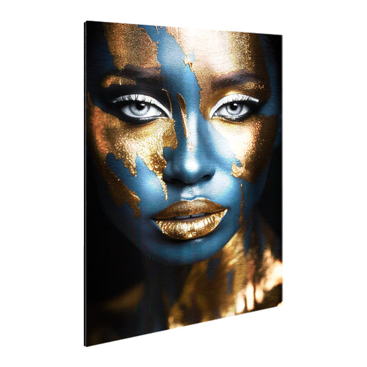 Women Gold_02 - Print on Brushed Aluminum