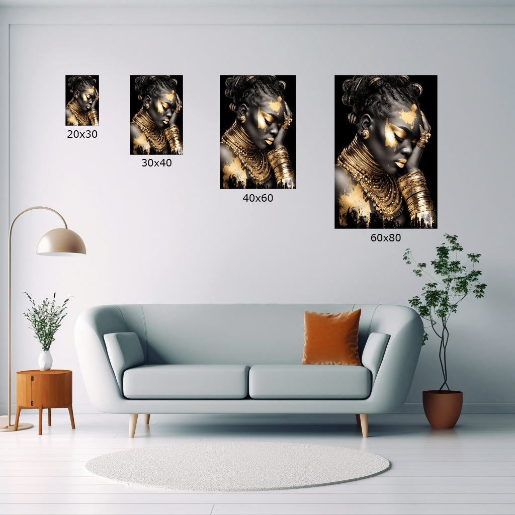 Women Gold_03 - Stampa su alluminio HD lucido