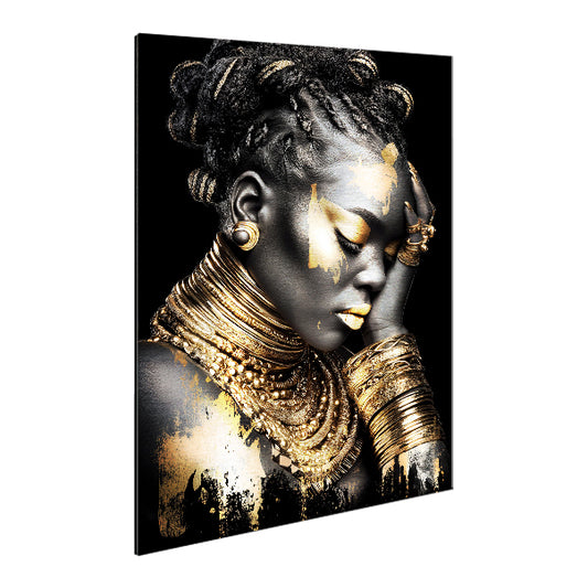 Women Gold_03 - Print on Brushed Aluminum