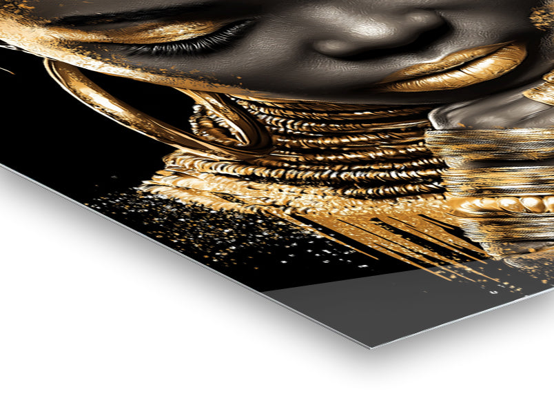 Women Gold_04 - Stampa su alluminio HD lucido