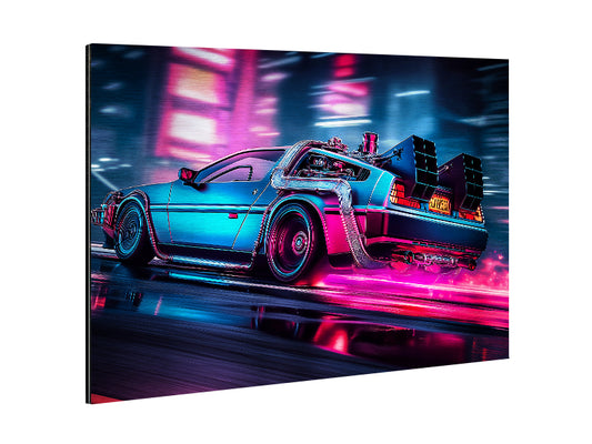 Back to the future - Stampa su Alluminio spazzolato