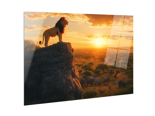 Lion King - Stampa su alluminio HD lucido