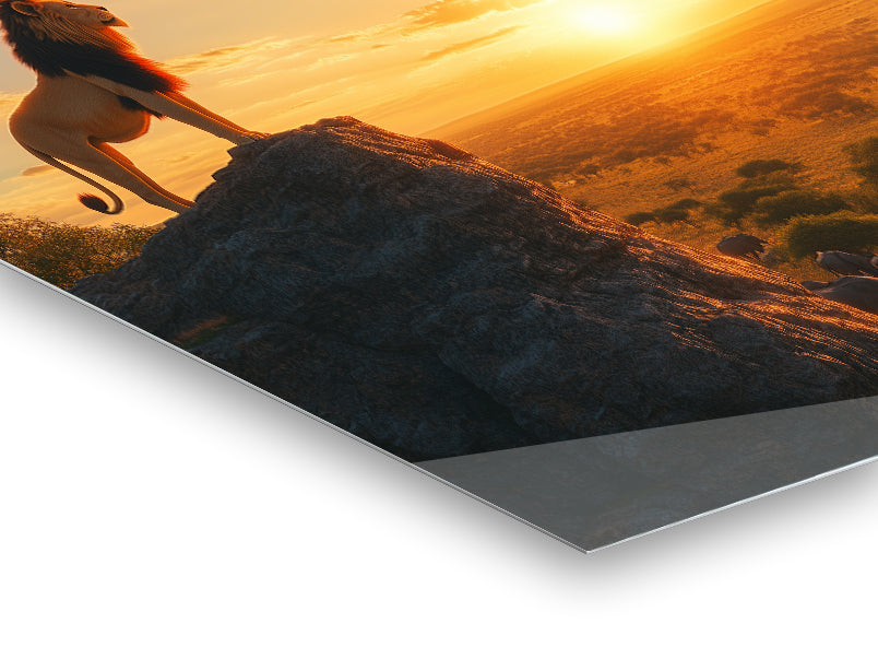 Lion King - Stampa su alluminio HD lucido