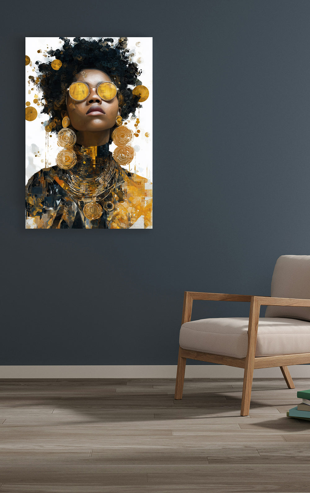 Afro_02 - Stampa su alluminio HD lucido
