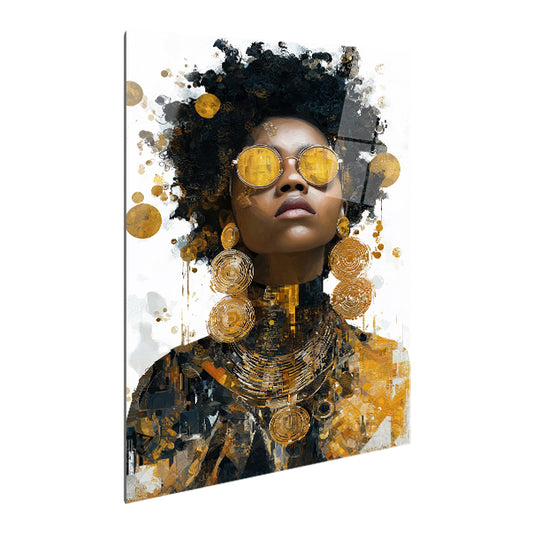 Afro_02 - Stampa su alluminio HD lucido