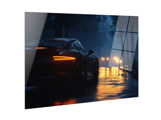 cars night  - Stampa su alluminio HD lucido