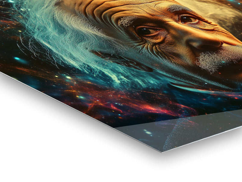 Einstein - Glossy HD Aluminum Print