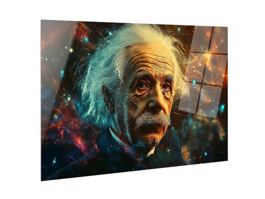 Einstein - Stampa su alluminio HD lucido
