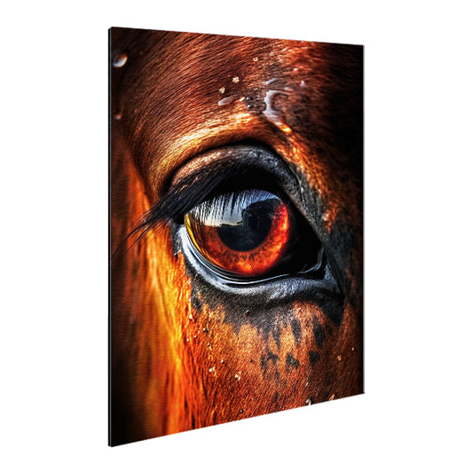 Eyes Horse - Stampa su Alluminio spazzolato