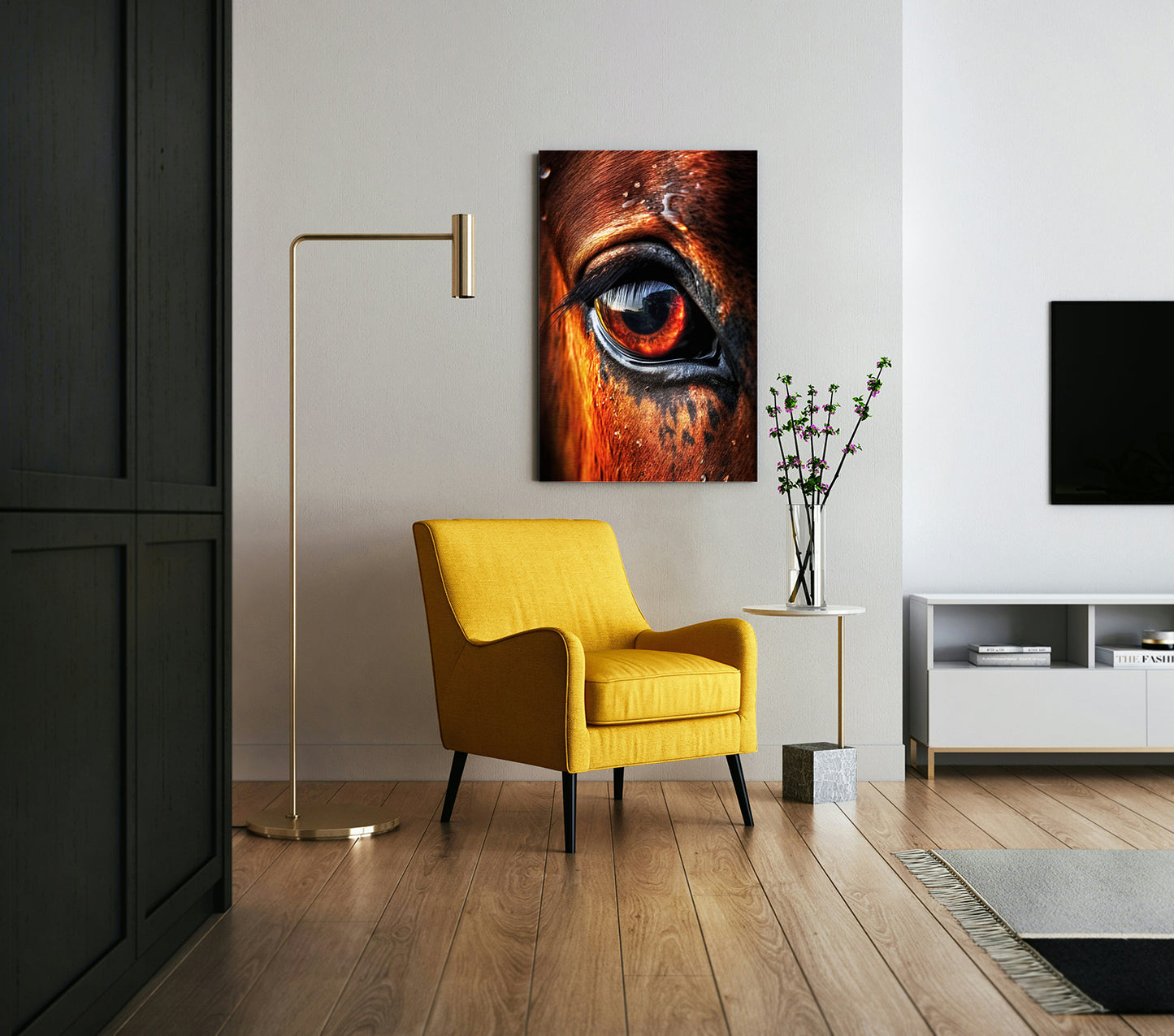 Eyes Horse - Stampa su Alluminio spazzolato