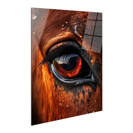 Eyes Horse - Stampa su alluminio HD lucido
