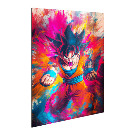 Goku_02 - Stampa su Alluminio spazzolato