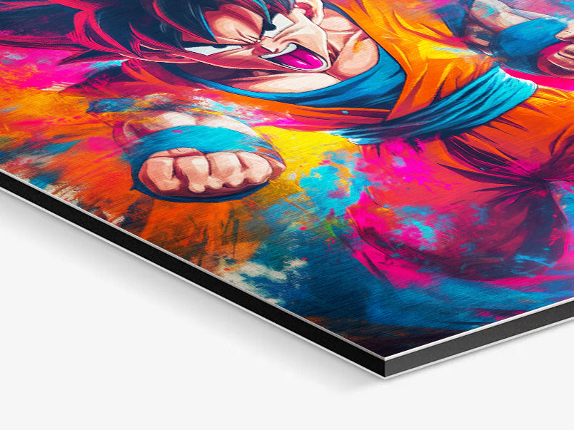 Goku_02 - Stampa su Alluminio spazzolato