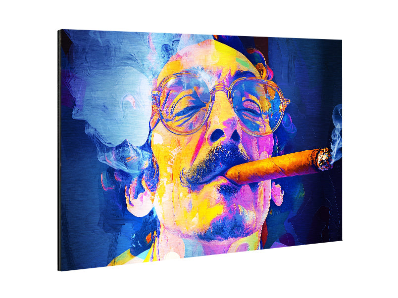 Groucho - Stampa su Alluminio spazzolato