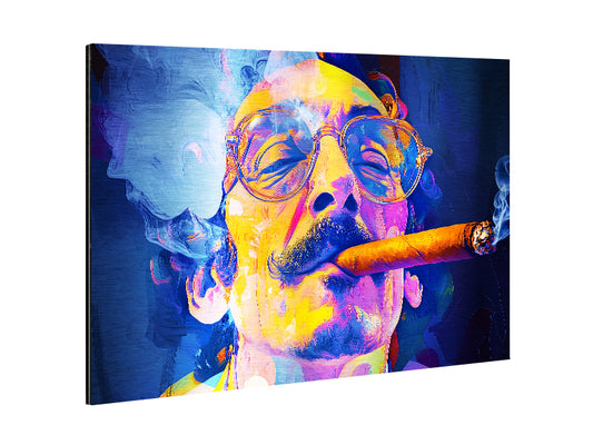 Groucho - Stampa su Alluminio spazzolato
