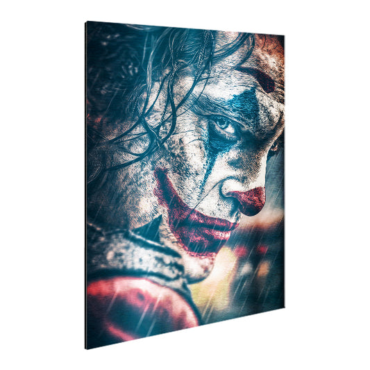 Joker close up_01 - Stampa su Alluminio spazzolato