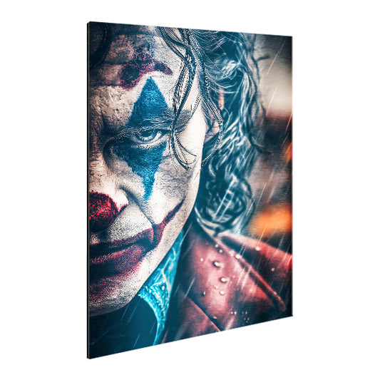 Joker close up_02 - Stampa su Alluminio spazzolato