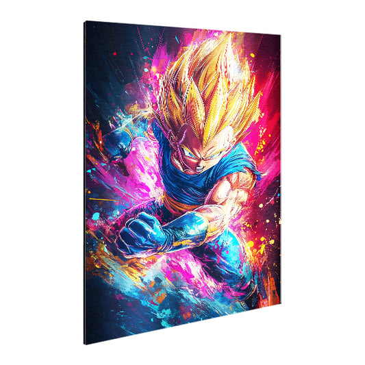 Vegeta - Stampa su Alluminio spazzolato