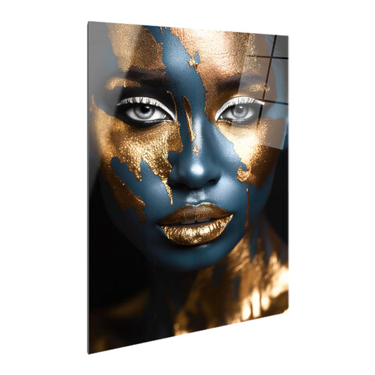 Women Gold_02 - Stampa su alluminio HD lucido