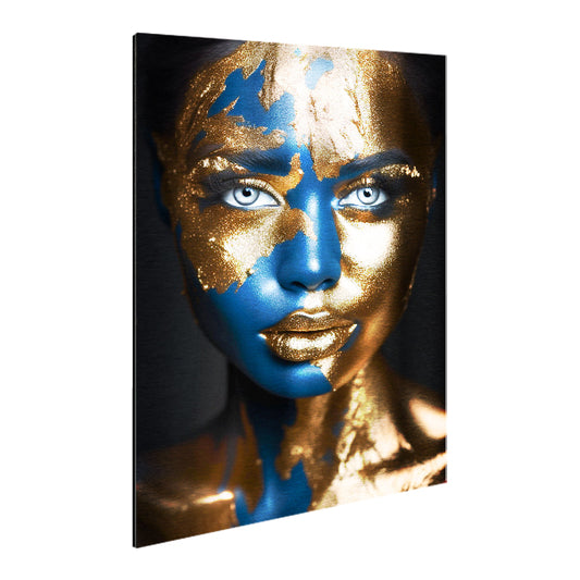 Women Gold_01 - Stampa su Alluminio spazzolato